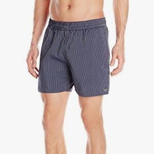 Sauvage California Swim Shorts | Blue Striped | Size S | 100% Nylon